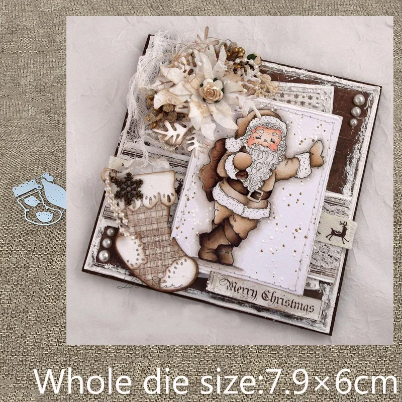 XLDesign Craft Metal Cutting Die cut dies Christmas socks decoration scrapbook Album Paper Card Craft Embossing die cuts