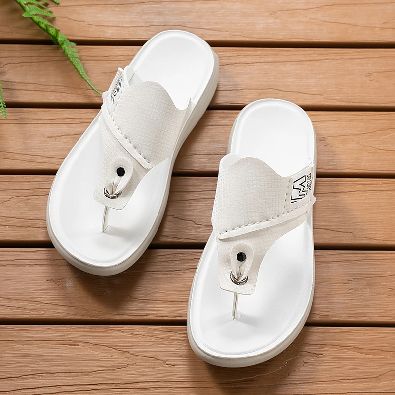 

Мужские модные сандалии-слипоны для улицы и пляжа, нескользящие, износостойкие, трендовая обувь для повседневного использования