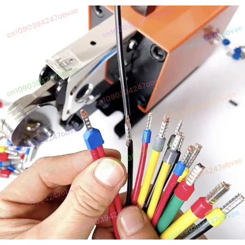 

1.3T Pneumatic Terminal Crimping Machine 0.25-10mm² Tubular Terminal Crimping Machine Cold Pressed Terminal Crimping Pliers