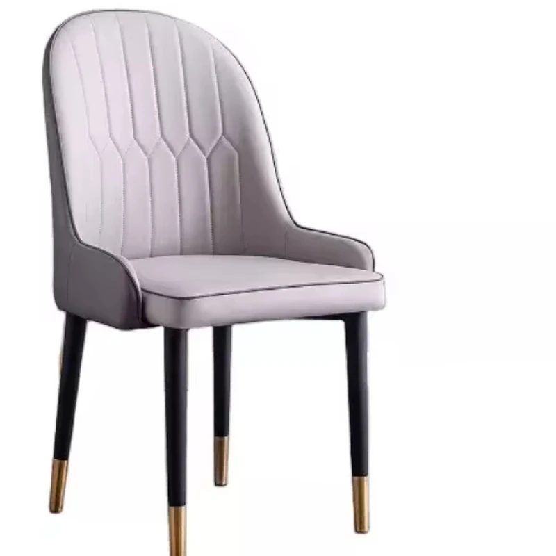 

Modern minimalist style comfortable modern study chair PU life dining leather chair