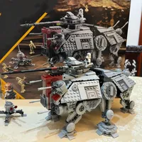 Technical AT-TE Walker 75337 MOC Model 1082PCS Building Block Space Robot Kit Self-locking Bricks DIY Assemble Birthday Gift Toy