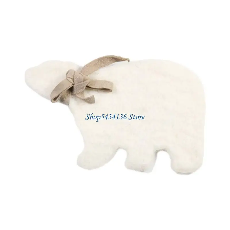 H7ED Drink Cup Holder Funny Cartoon Wool Felt Dinging Table Cup Pad