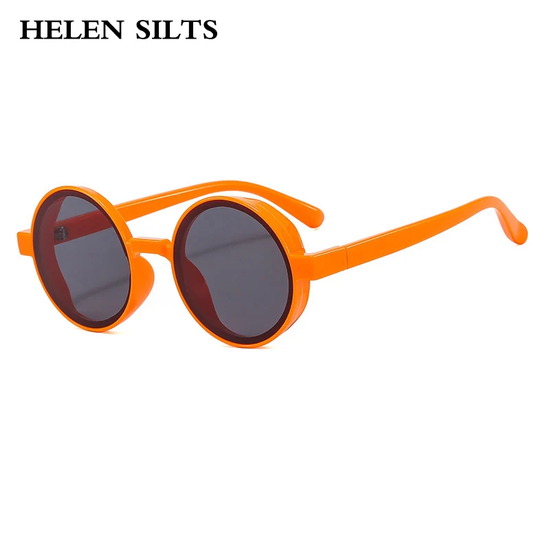 

Popular Fashion Round Sunglasses Women Retro Punk Trending Yellow Orange Sun Glasses Men Shades UV400
