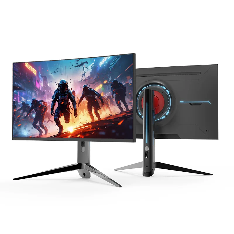Computer Gaming Monitor 27 Inch Lcd Monitor Curved Screen Desktop 1k 2k 165hz Gaming Monitors with Lifting Bracket