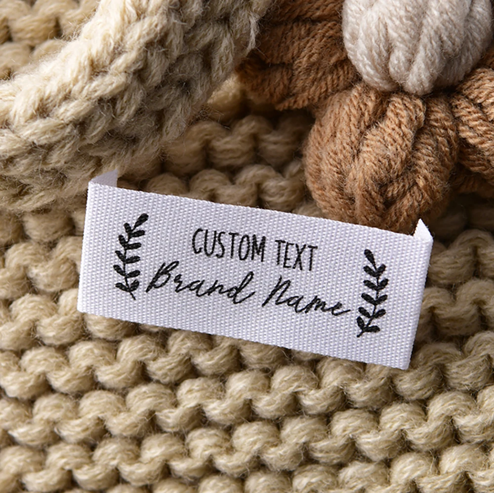 

Custom Cotton Webbing Label 0.79"x2.36" Folded for Knit Vest, Sleeveless Sweater – Soft Eco-Friendly Sew-on Brand Tag