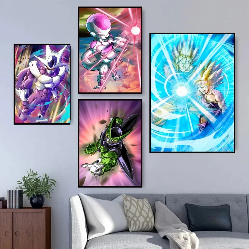 

Japanese Anime Dragon Ball Universe Emperor Frieza Cartoon Character Pictures Modern Home Decoration Paintings Cartoon Pictures