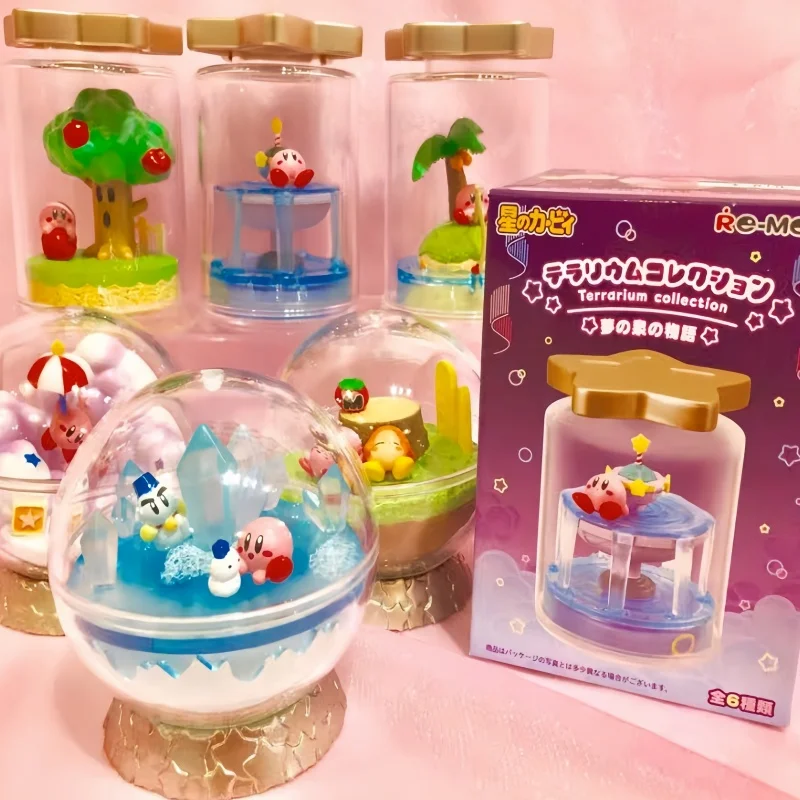 

New Original Re-Ment Kirby Terrarium Collection Rement Miniature Scene Model Figure Trend Toy Collection Custom Birthday Gift