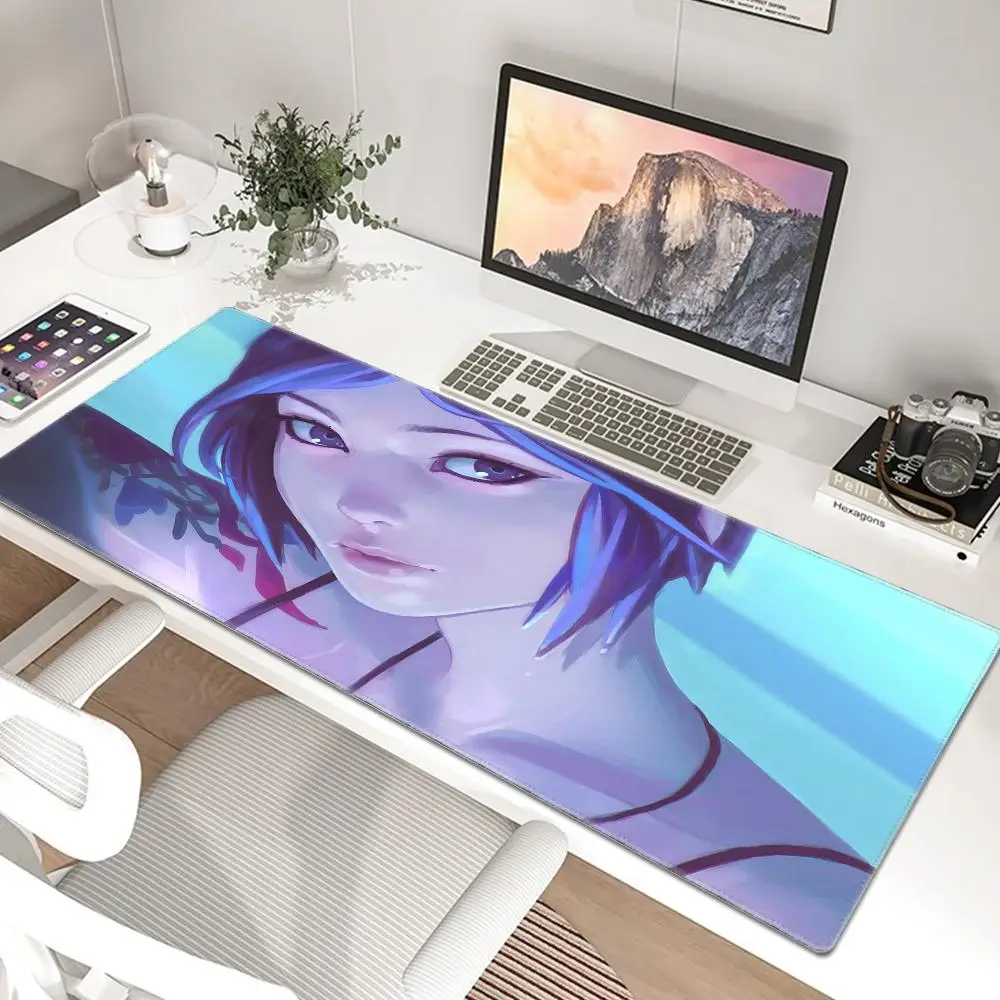 Emotional Story Game L-Life Is Strange Mouse Pad Large Thick Desk Pad Stitched Edges Gaming Mouse Mat for PC