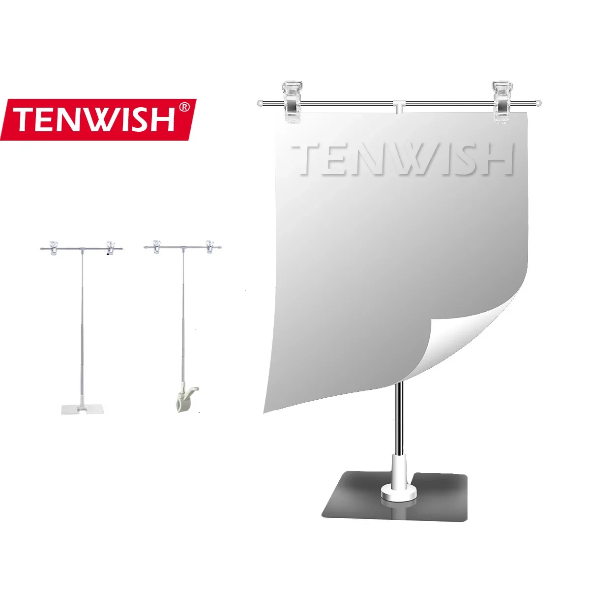 TENWISH-Tabletop Backdrop Stand, Backgound Suporte para Estúdio Fotográfico, Cena de Vídeo, Cartaz Titular, Billboard Display Rack