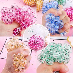 Gold Dust Staple Balls Squishy Stress Balls Fidget Toys Colored Beads Rainbow Balls Parties Kids Baby Toys Water Polo Antistress