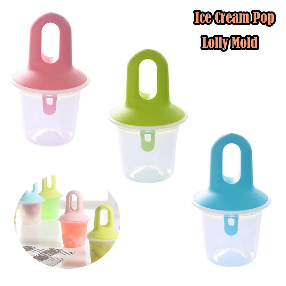 1/2/3pcs DIY Ice Cream Pop Lolly Molds Mini Ice Popsicle Mold Ice Cream Ball Lolly Maker Summer Children's Ice Cream Maker