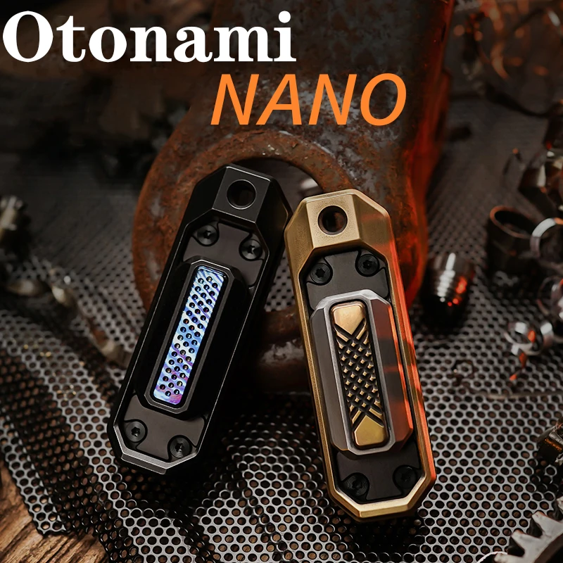 

MUYI Otonami NANO Mini Push Card EDC Fingertip Decompression Toy Metal Necklace Pendant