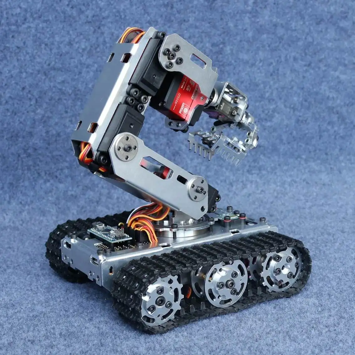 Mobiler Roboterarm, Roboterarm DIY-Roboter Arduino Roboterarm-Kit, Klauenroboter A