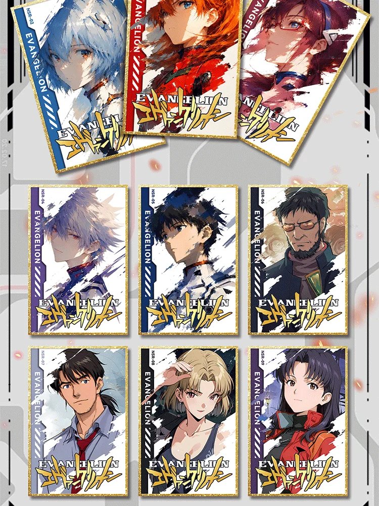 Neon Genesis Evangelion EVA Full Acrylic Shikishi Art Board Anime Collectible Color Paper Card Holographic Waifu Display Card