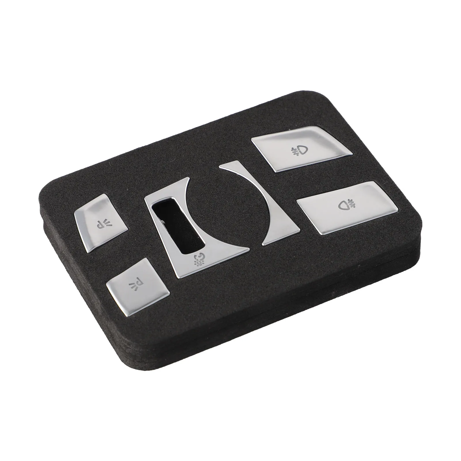 

6Pcs Car Inner Headlight Switch Button Trim Cover For BMW 5 Series G30 G31 2018-2022 Auto Nterior Stickers Car Styling