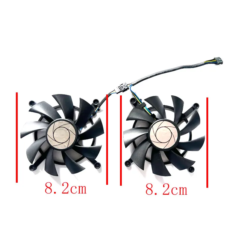 82MM New For MSI GeForce RTX3060ti 3070 LHR 8GB Twin Fan OC mechanic Graphics Card Replacement Fan HA9015H12SC-Z