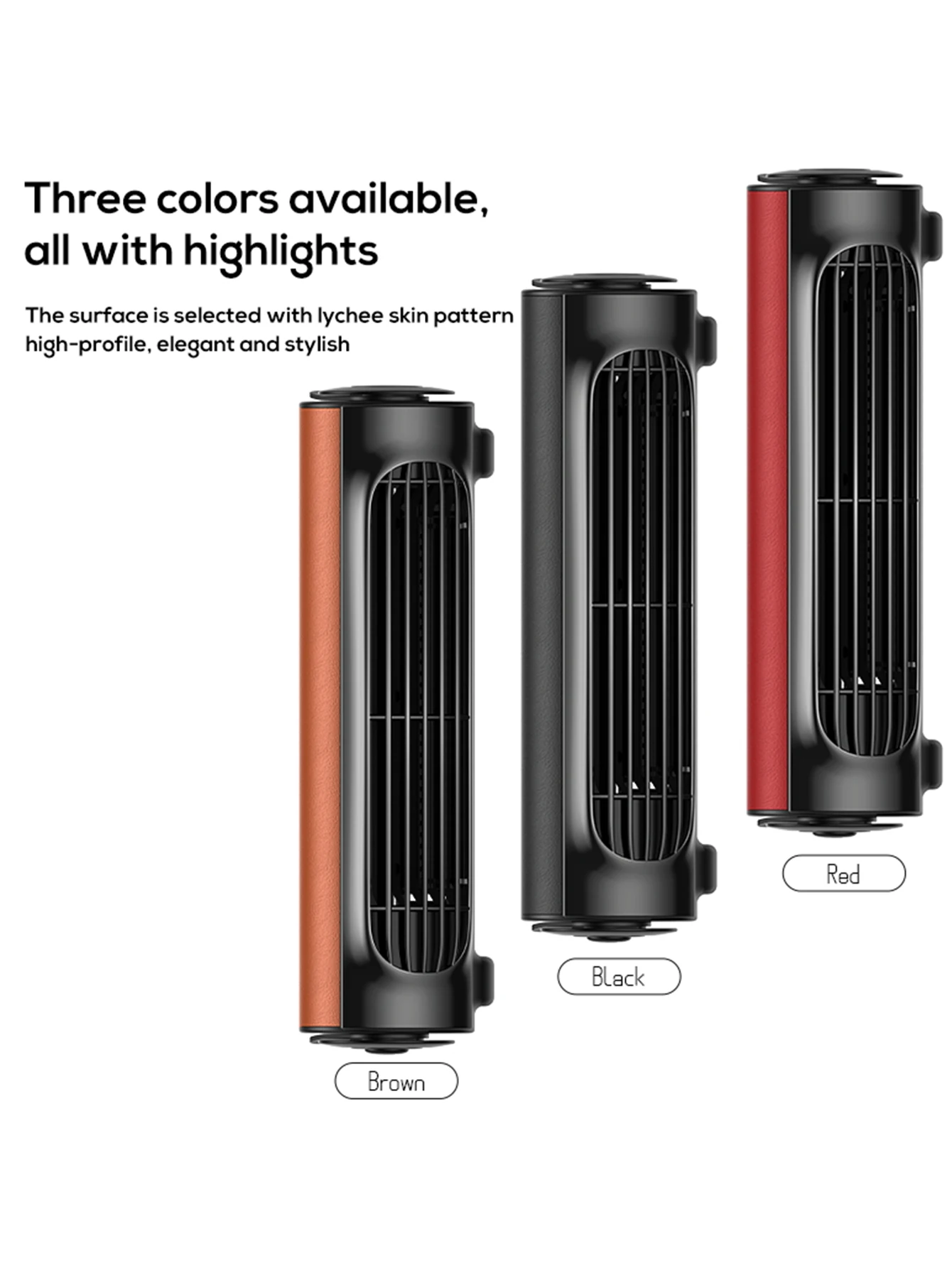 Vissko Portable Car Seat Fan for Front Rear Seat Passenge USB Powered Headrest Cooling Air Fan Adjustable Strap Car Interior Fan image 5