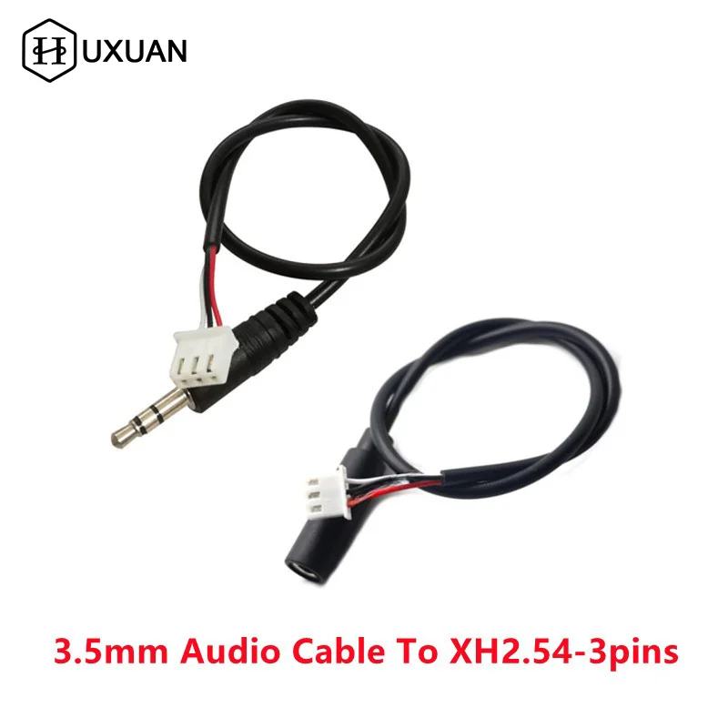 Jack 3.5mm AUX Audio Cable To XH2.54 3p Terminal Male To Male Female 3 Core Stereo Audio Cable Amplifier Extended Line
