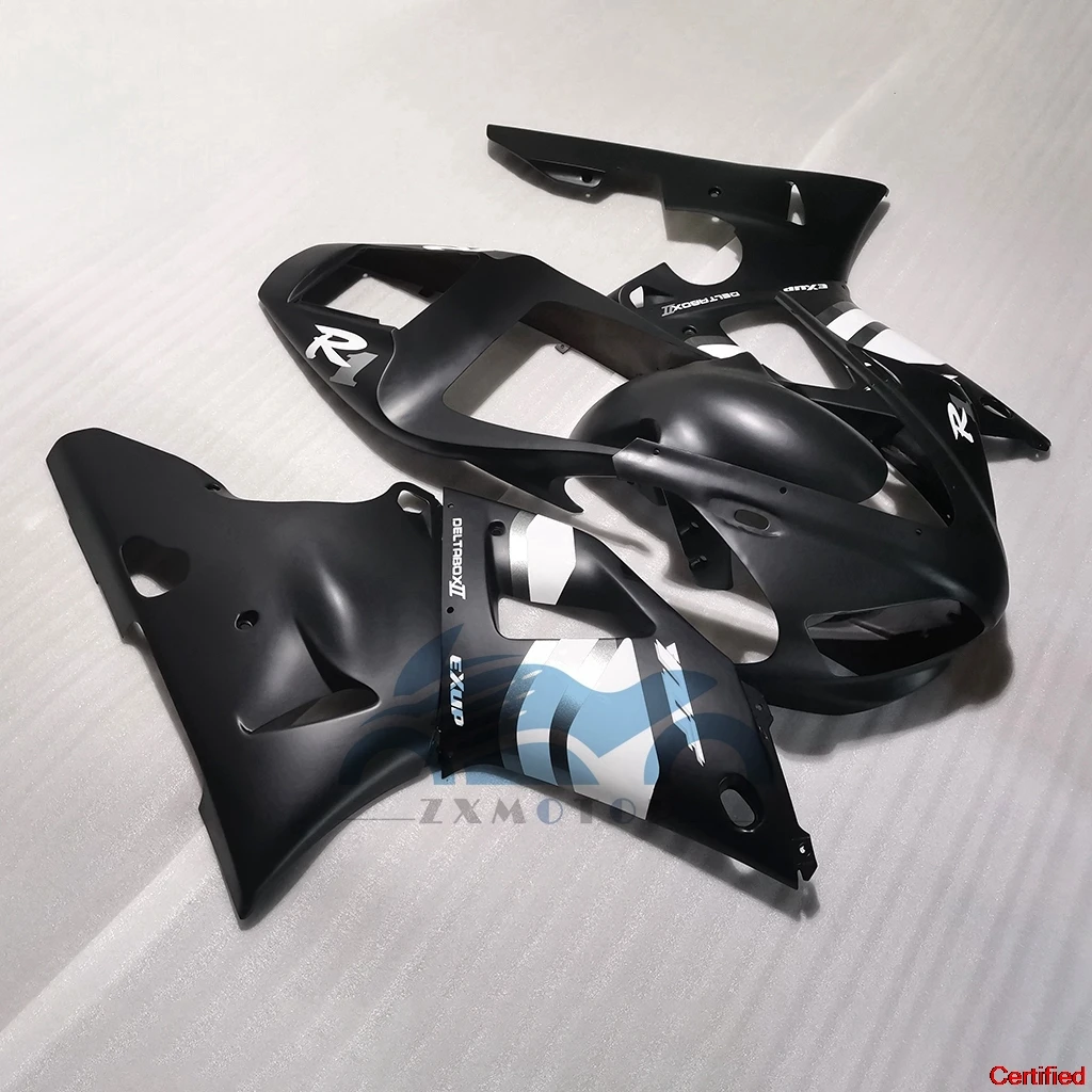 สําหรับ YAMAHA YZFR1 98 99 1998 1999 YZF-R1 คุณภาพสูง Fairings ชุดกีฬาจักรยาน Road Racing รถจักรยานยนต์ Bodykit สีดํา