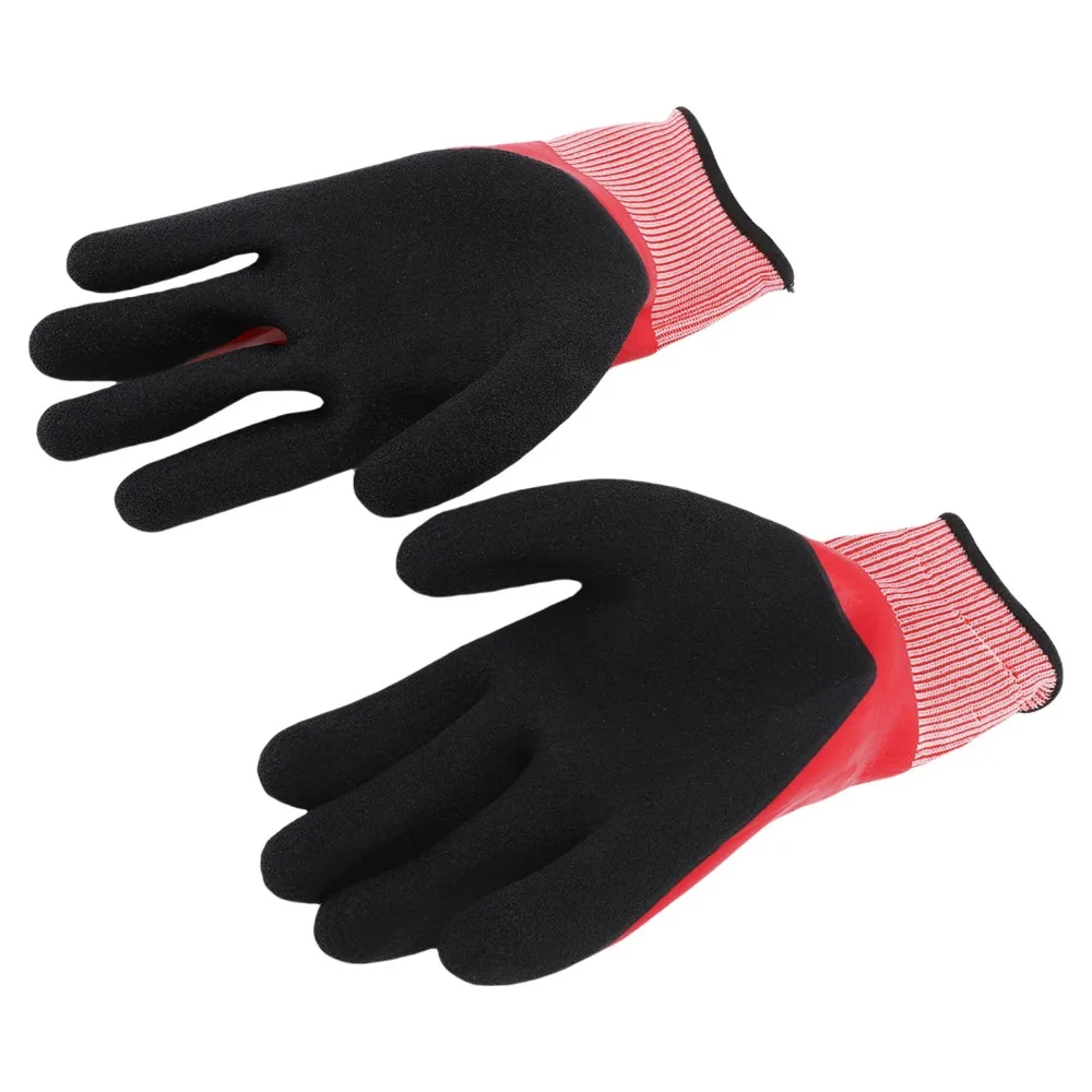 Black + Red 1000V Nitrile Insulated Safety Gloves Nitrile Length 24cm Anti-slip Matte High Voltage Work Gloves