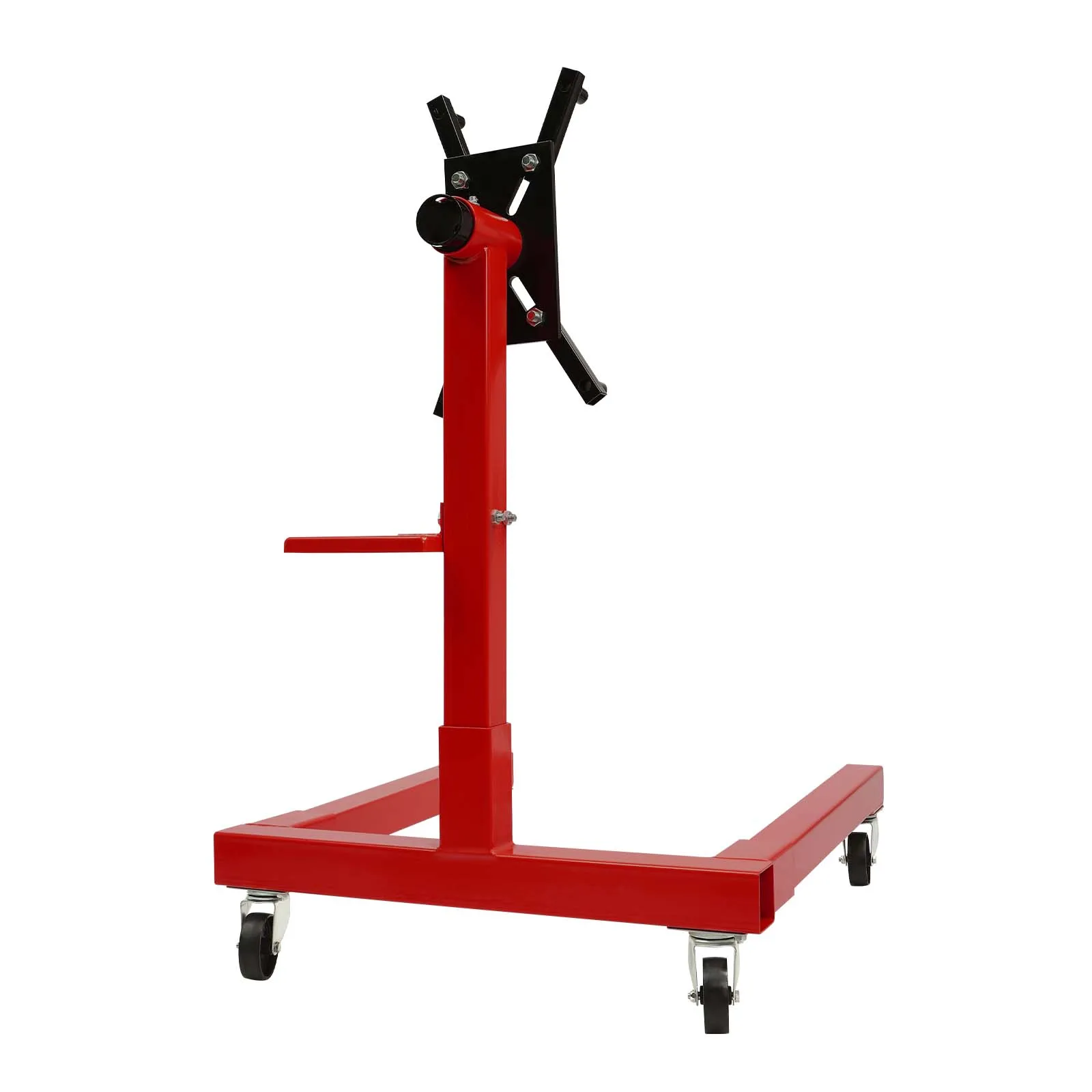 Support moteur 1500 lb 360 °   Roulettes pivotantes réglables, support de moteur rotatif, cadre en acier carré robuste