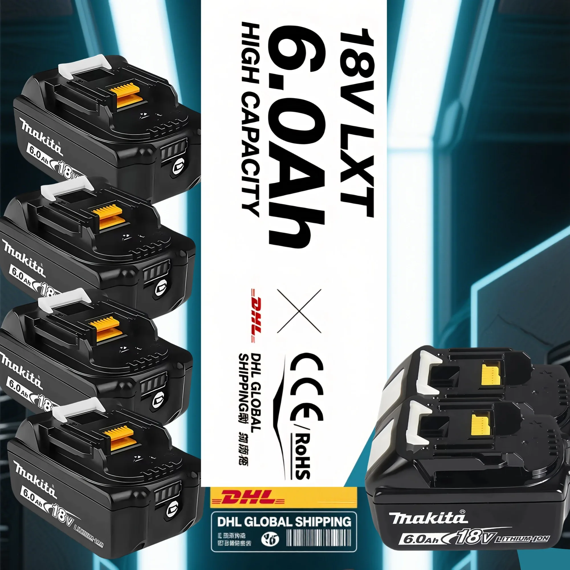 

18 В Makita 6 Ач 9 Ач литиевая батарея мощная батарея 100% оригинальная подлинная батарея для электроинструмента литиевая аккумуляторная батарея,