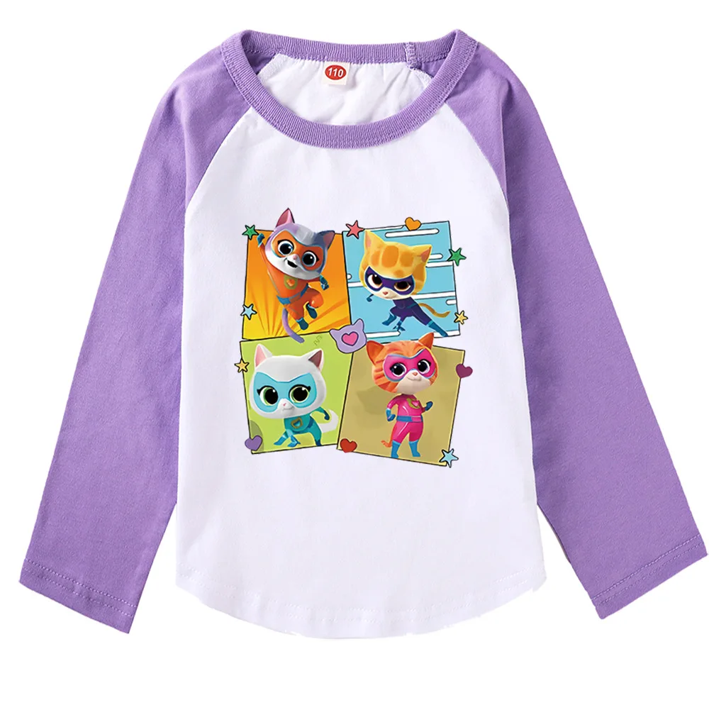 

Kawaii Like Superkitties T Shirt Kids Graphic Cartoon Super Cat Clothes Baby Girls Funny T-shirt Toddler Boys Long Sleeve Tops