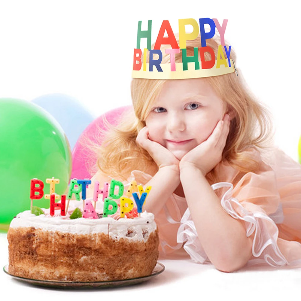 

20 Pcs Birthday Hat Headband Props Kids Crown Decorate Colorful Hats Crowns for Paper Party Adult