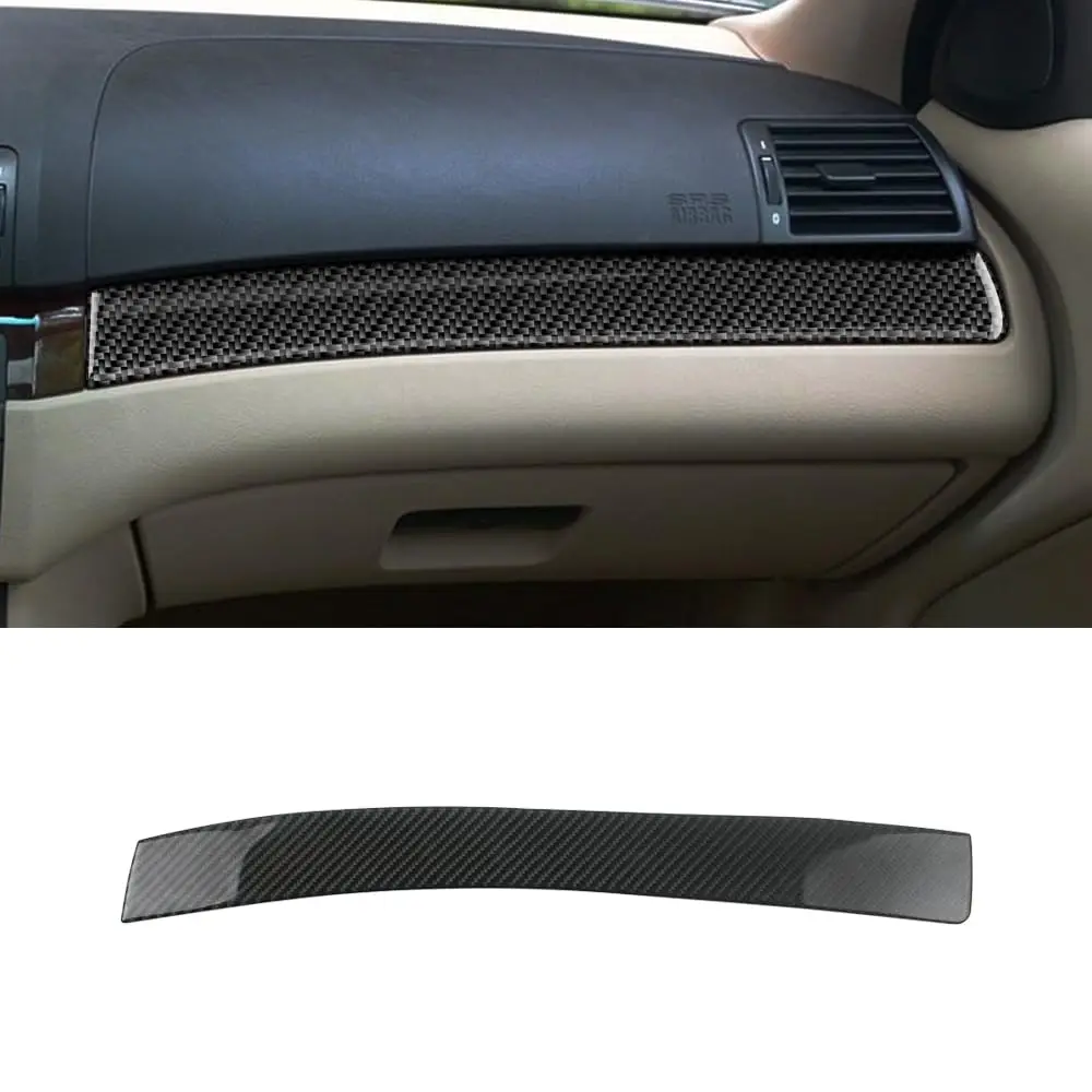 

1 Piece Car Interior Carbon Fiber Dashboard Co-Pilot Panel Cover Trim Sticker Compatible with BMW 3 Series E46 1998-2004