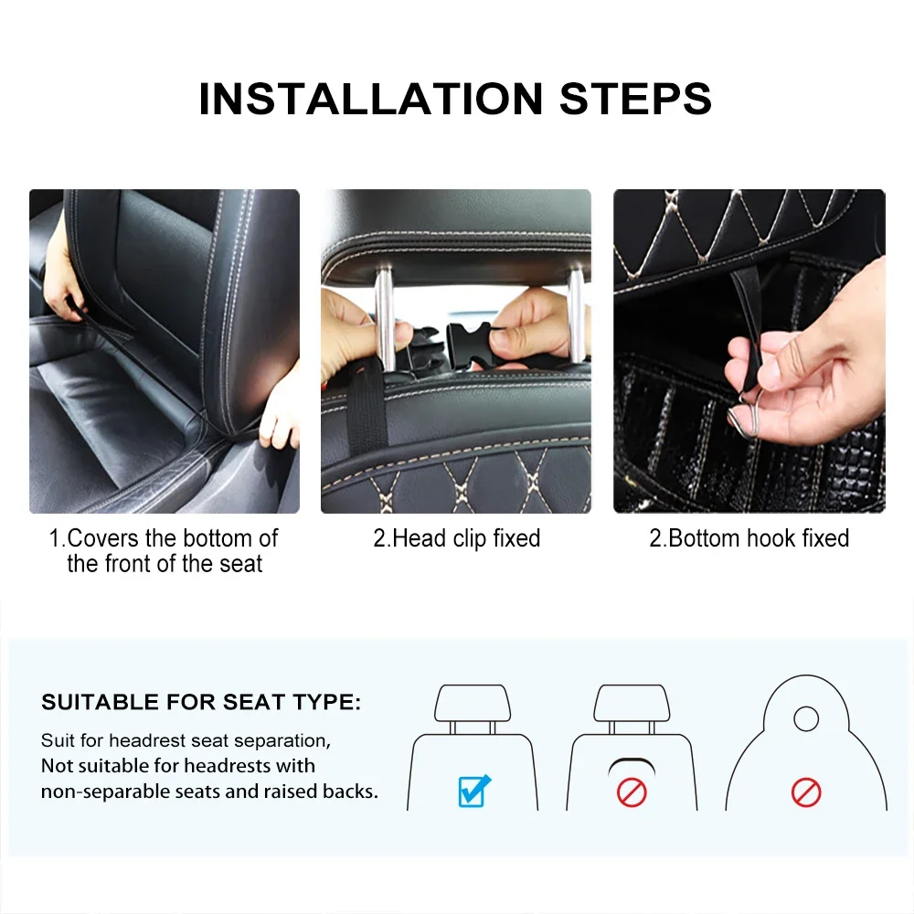 For Brilliance M2 V3 V5 H230 H320 H530 1PCS Car Anti-Kick Pad Seat Back Protector Cover Pad Auto Interior Decoration Accessories