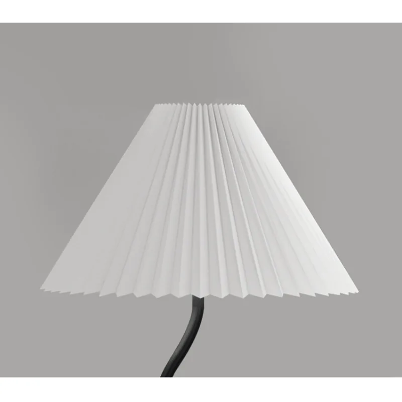 Minimalist E27 Led Floor Lamps for Living Room Bedroom Bedside Lamp Sofa Side Tea Study Pleated Standing Lights Home Decor