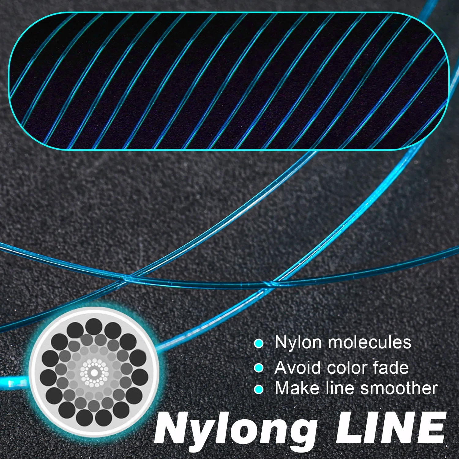 Sougayilang 100/500 m Nylon Angelschnur Drag 7-38LB Nylon Linie Japan Monofilament Süßwasser Linie Pesca Karpfen angeln Zubehör – Detail 5