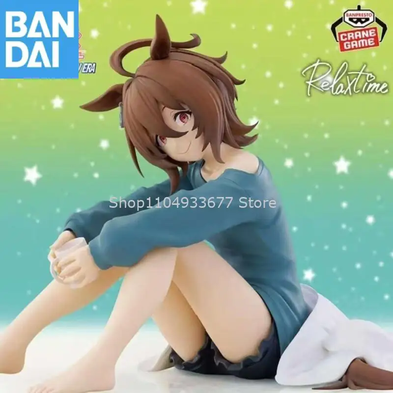 オリジナル本物のバンダイウマ娘: プリティーダービーリラックスタイム映画版アグネスタキオンフィギュアモデルコレクター置物おもちゃギフト