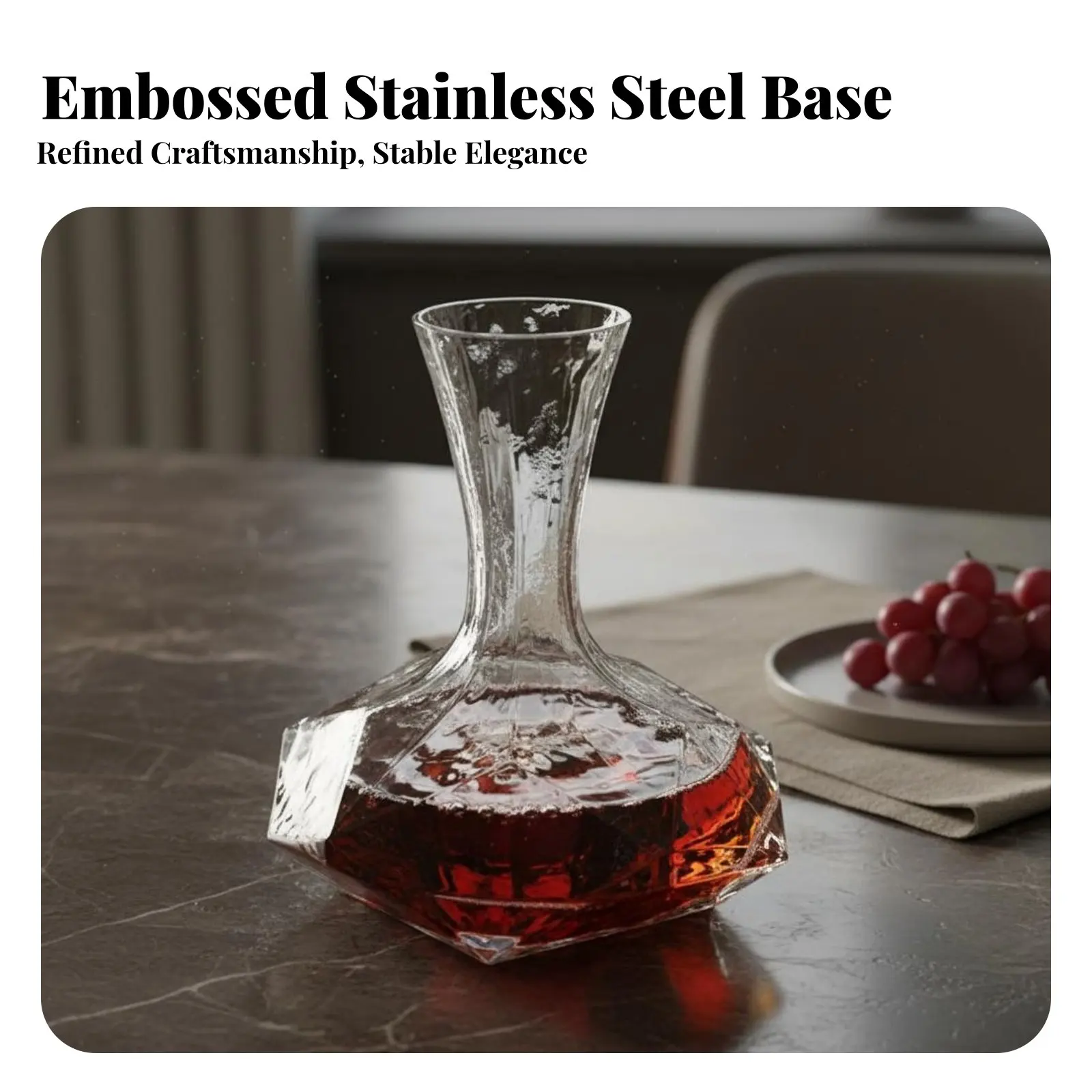 Waterfall Vino Decanter Quick Aeration Vino Aerator Glacial Summit Decanter Enhances Flavor and Aroma Aerating Pourer