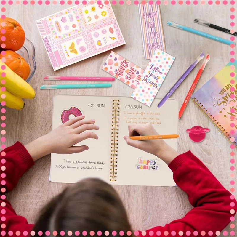 A59E-детский набор для скрапбукинга для девочек, 98X/набор, забавный дневник, набор для журнала, игрушка для скрапбукинга, журналы, художественные поделки для детей, девочек и мальчиков