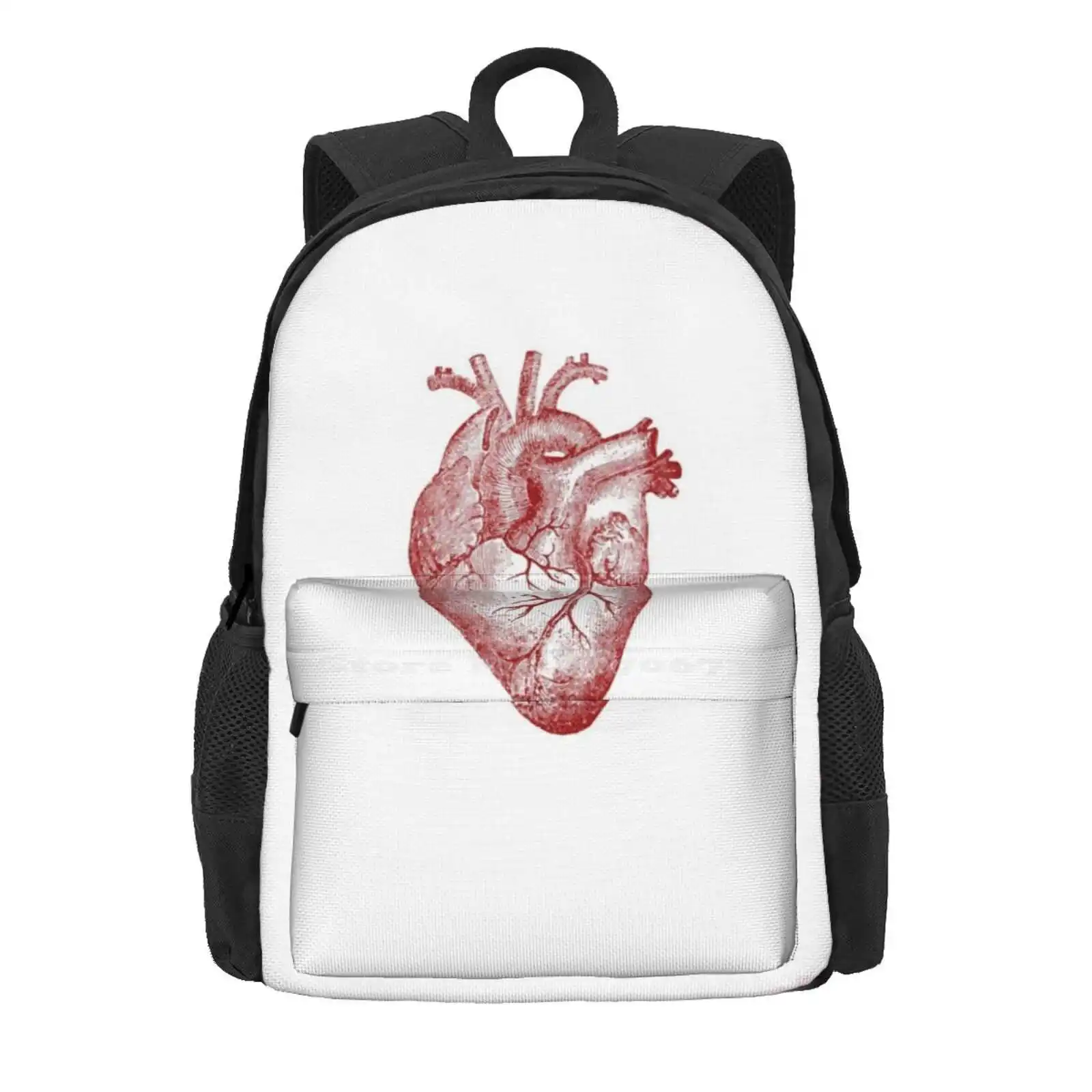 Heart Hot Sale Schoolbag Backpack Fashion Bags Heart Anatomically Correct Accurate Real Anatomy Funny Cool Indie Hipster