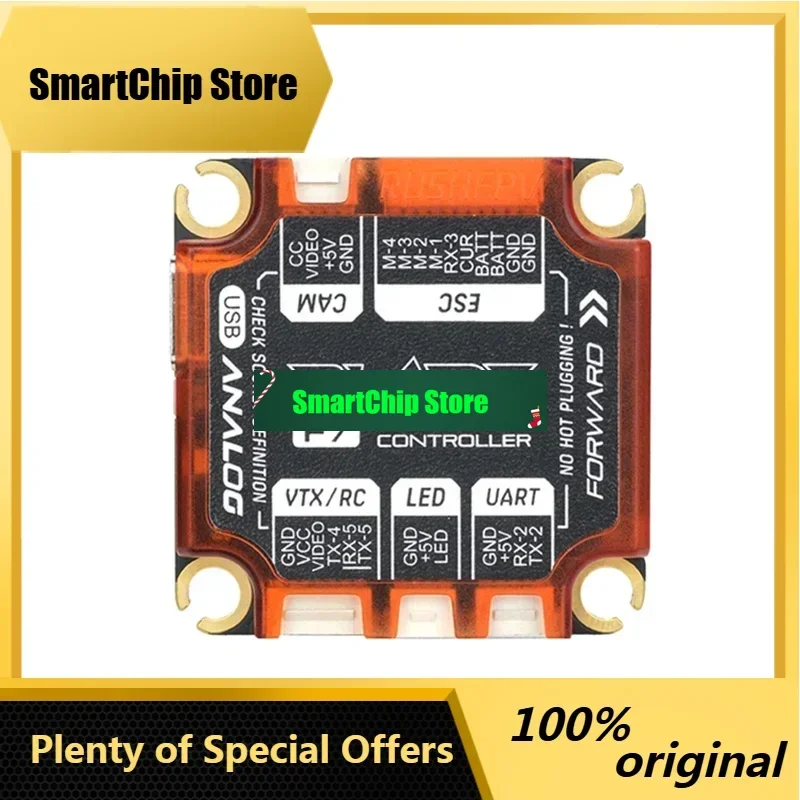 SmCpRUSHFPV RUSH BLADE F722 V2 Analog Digital Flight Controller ICM42688P 16MB BlackBox 3-6S 30X30mm