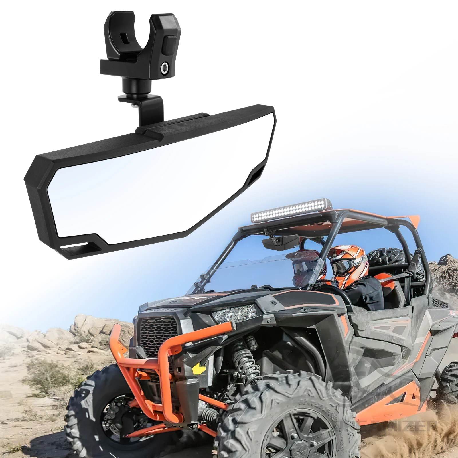 

UTV Adjustable off-road mirrors Center Mirrors 1.5-2 Inch Rearview All-terrain Vehicle For Kawasaki Teryx KRX 1000 750 krx1000
