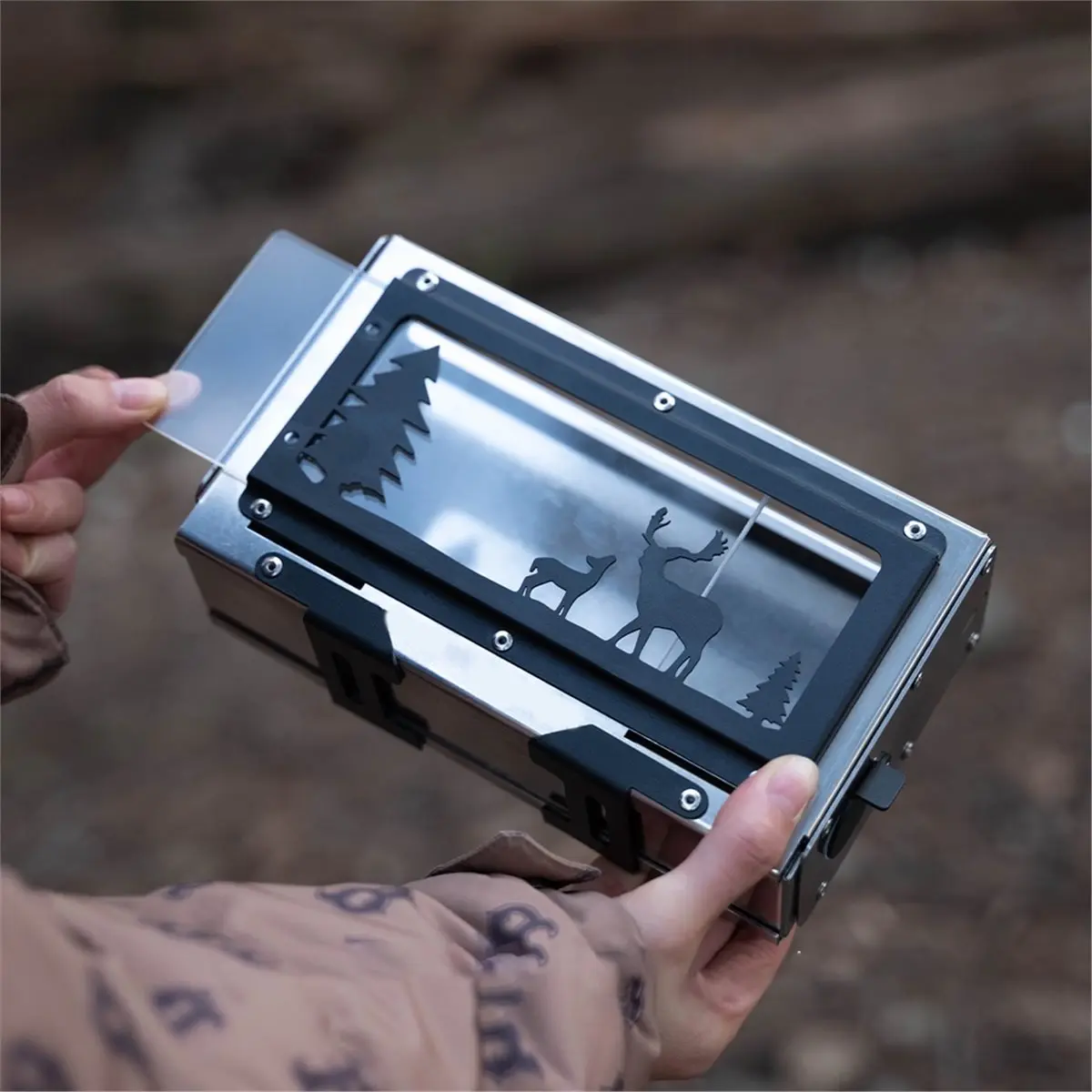 618 Mega Sale Mini Tabletop Stove Outdoor Camping Fire Pit Portable Folding Charcoal Stove for Boiling Water and Brewing Tea
