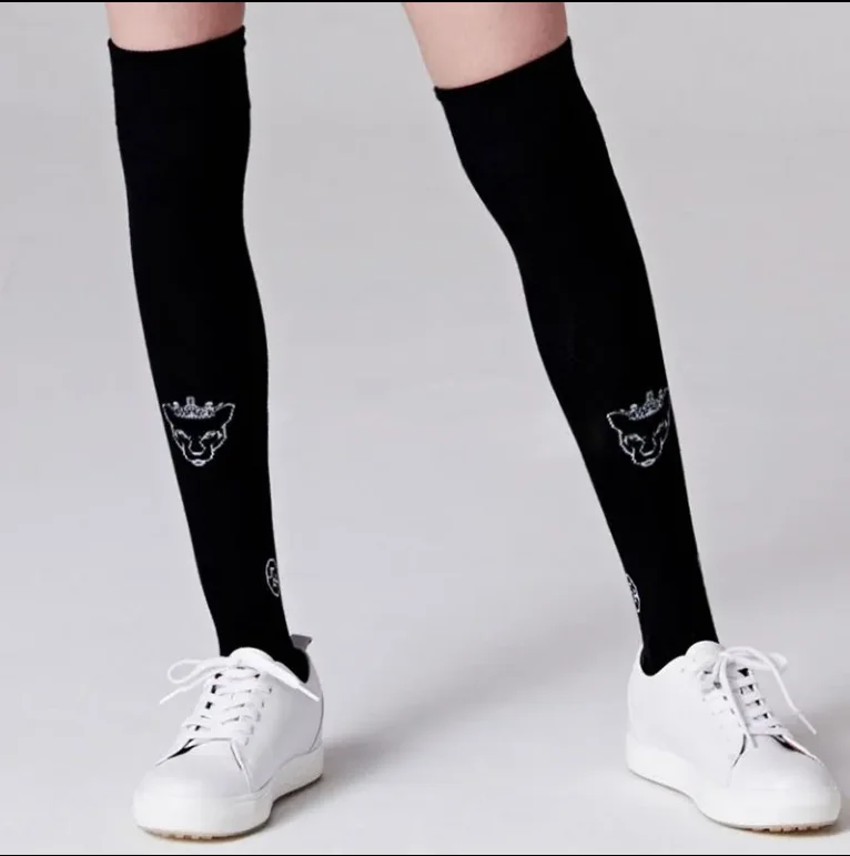 South Korea golf women\'s professional sports stockings autumn skirt sunscreen casual breathable over the knee socks