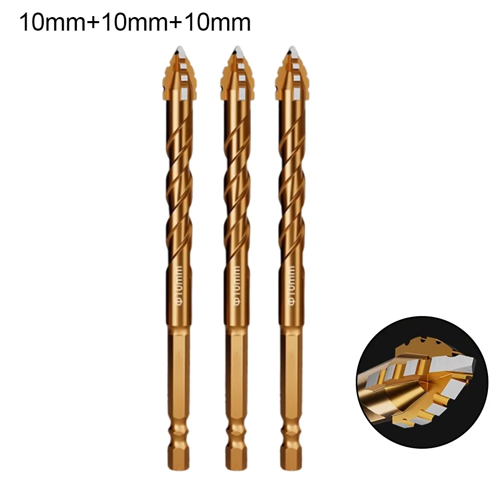 High Performance Eccentric Drill Bit for Glass Tiles Triangular and Spiral Design Reduces Vibration During Use