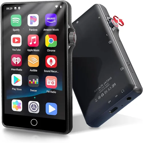 Reproductor MP3 MP4 Android 9.0 con pantalla táctil de 4"" y 16 GB de ROM con Bluetooth y WiFi, reproductor Android con Spotify, Pandora, Amazon Music