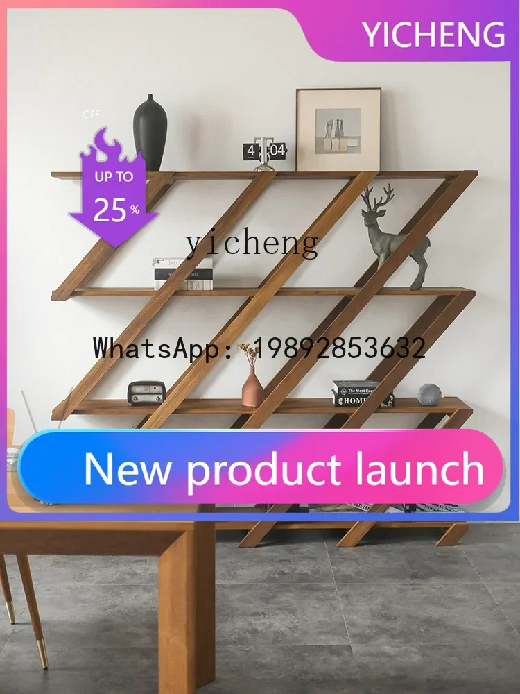 

XL Solid Wood Bookshelf Living Room Study Silent Wind Wall Display Stand