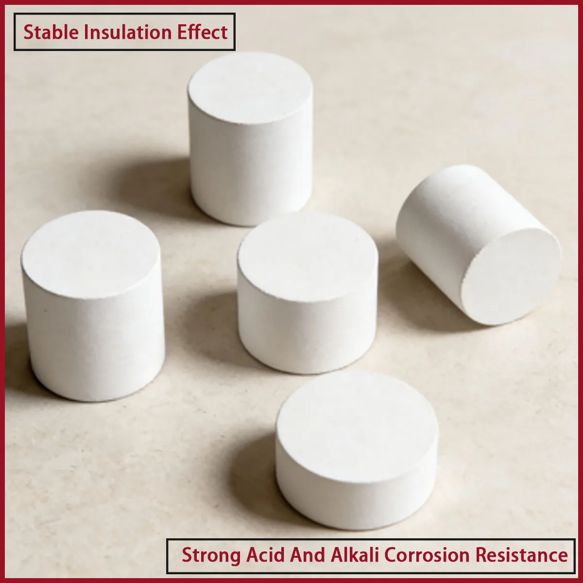 Aluminum oxide circular pad with a diameter of 8-35mm is used for mechanical processing, chemical equipment, etc