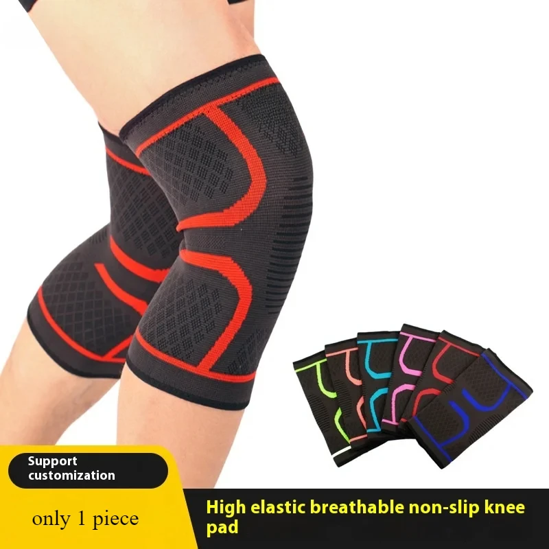 

Silicone Non-Slip Nylon Knee Pads Outdoor Sports Breathable Running Basketball Badminton Cycling Leg Guards Home Textile Product