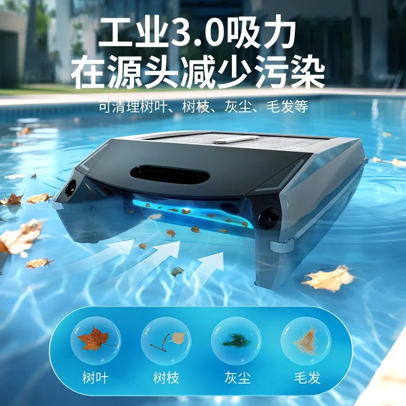 Solar Powered Automatic Pool Skimmer Robot Surface Vacuum Cleaner Leaf Debris Remover Swimming Pool Cleaning Equipment