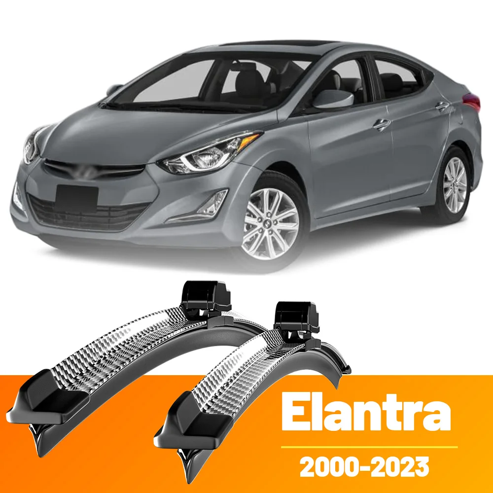 2 stücke Frontscheibe Scheibenwischerblätter Carbon Faser Scheibenwischer Für Hyundai Elantra GT 2000-2023 2012 2016 2017 2018 2019