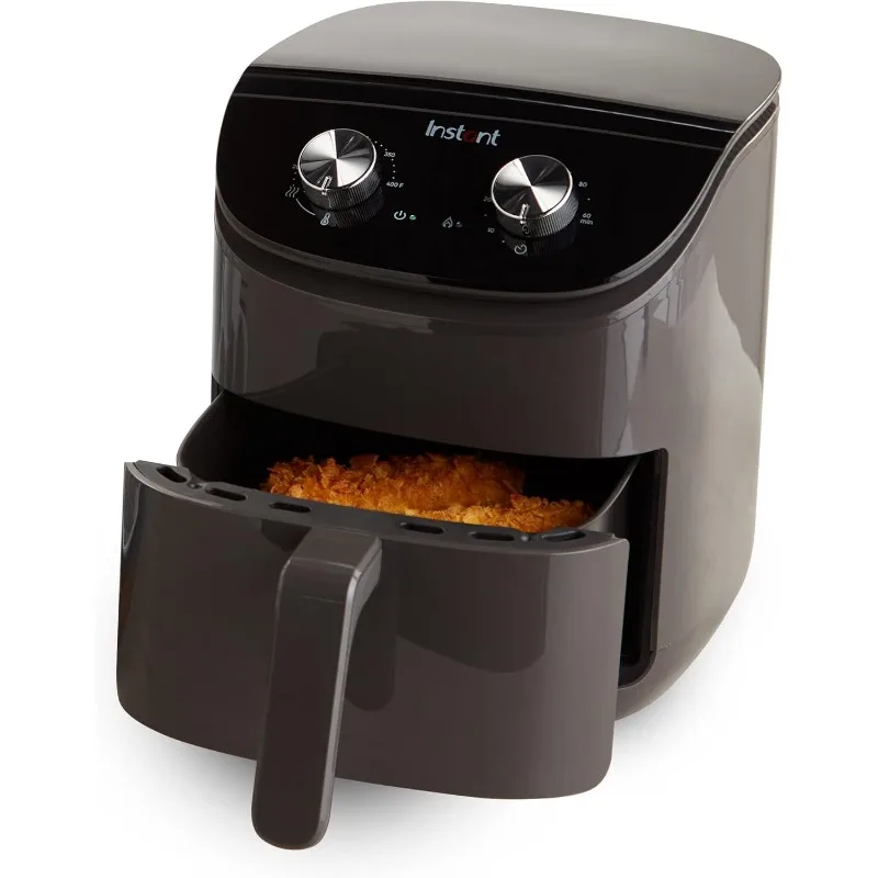 4QT Air Fryer with Even Crisp Technology, Easily Adjust Time & Temperature For Quick Meals, 100+ In-App Recipes