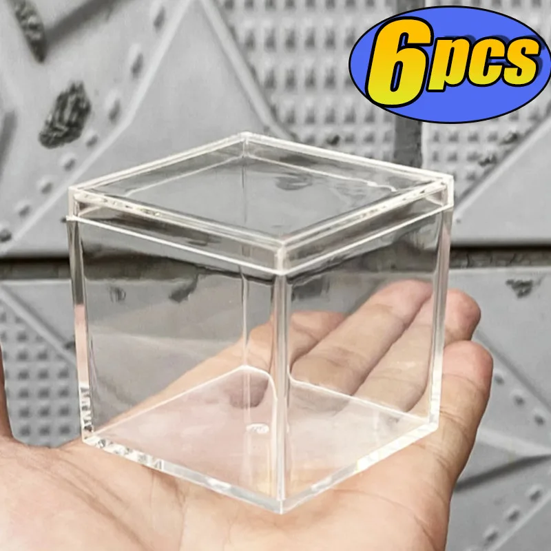 

Clear Acrylic Storage Boxes With Lids Plastic Organizer Containers Food Candy Display Gift Packing Kitchen Office Organization