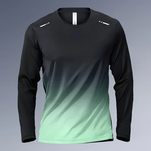 남성용 피트니스 의류, 속건성 타이츠, 트레이닝 의류, 스포츠 티셔츠, 스트레치 긴팔 러닝, 가을 및 겨울 용수철 